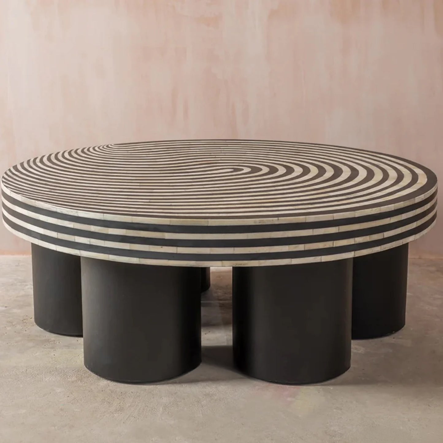 bone inlay coffee table