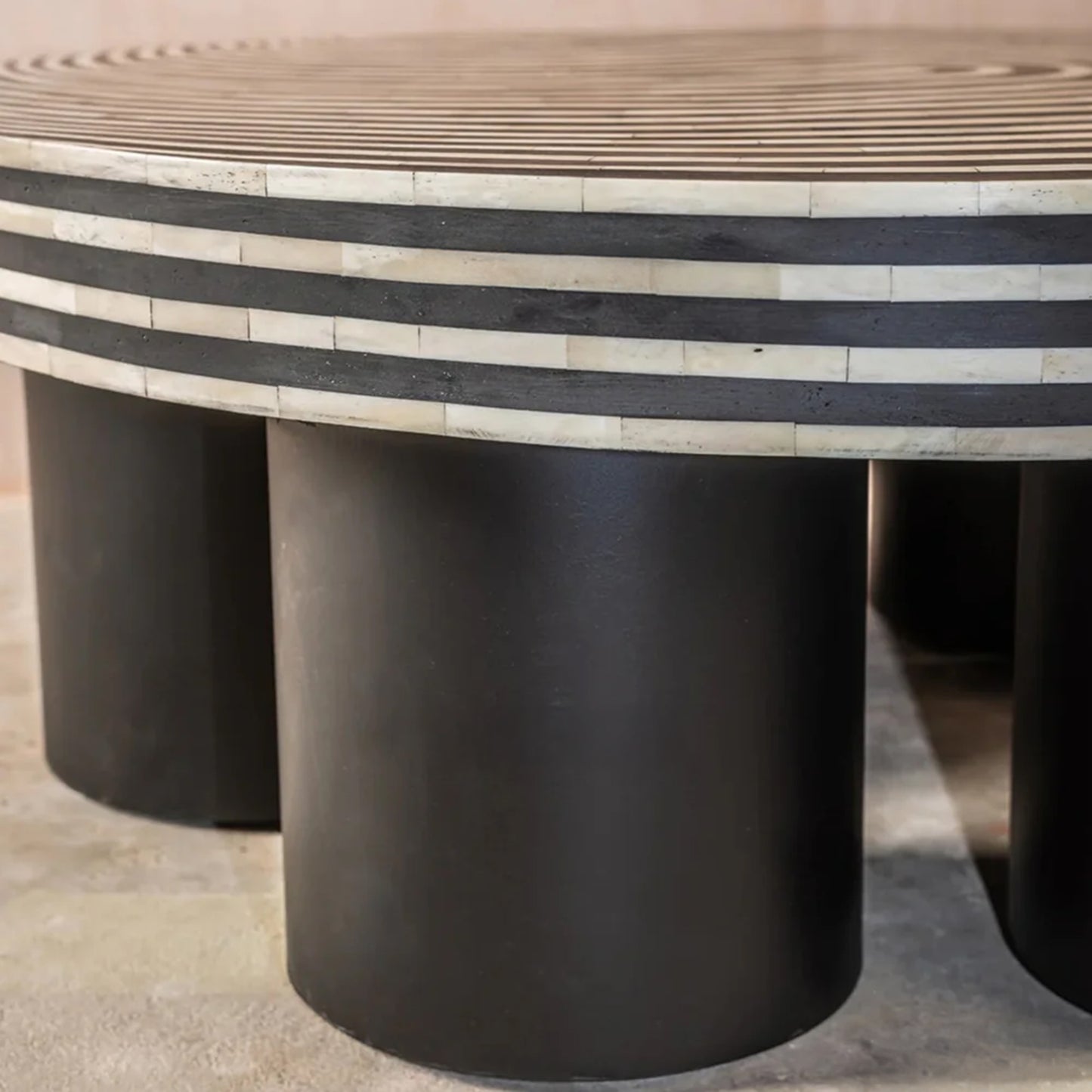 bone inlay coffee table