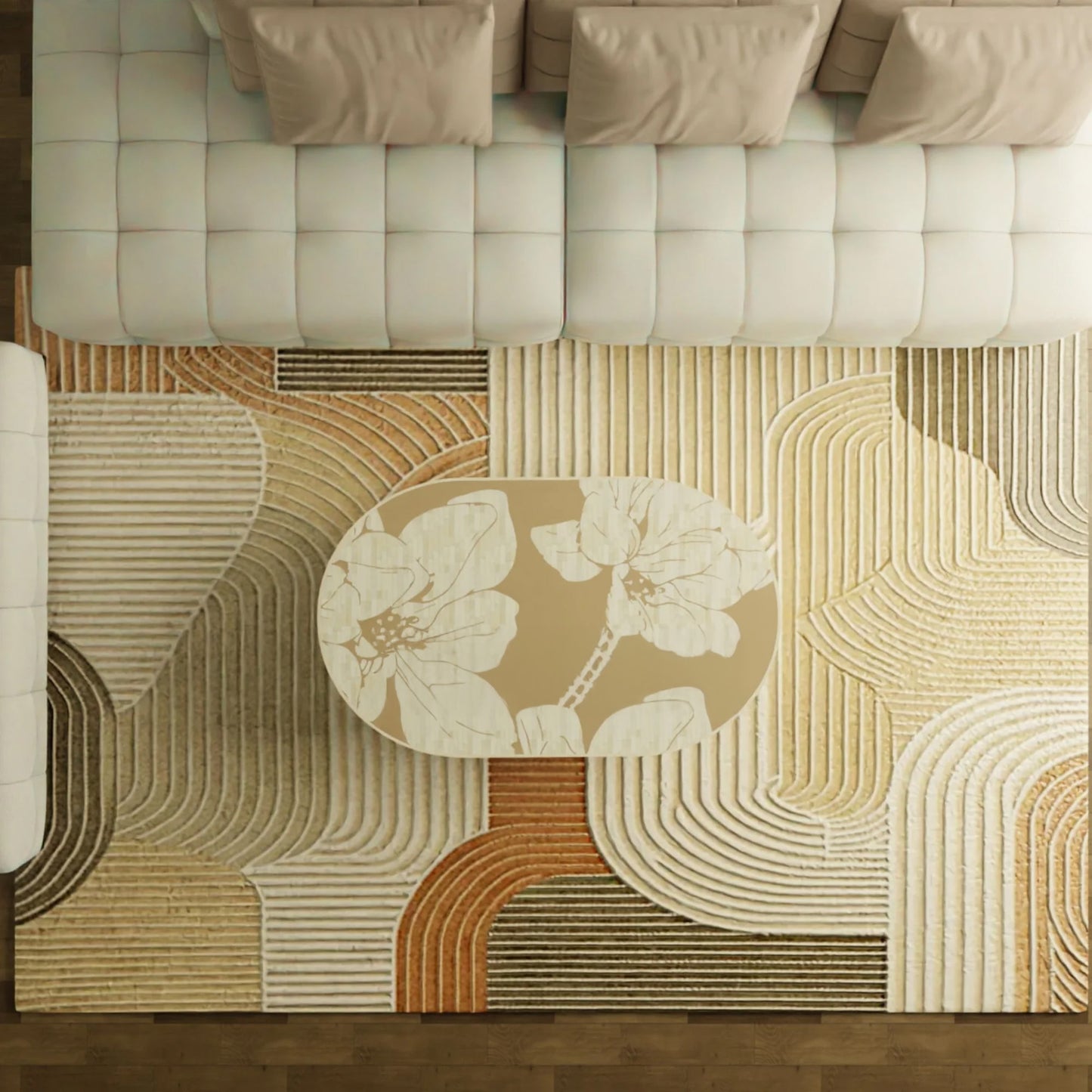 Bone Inlay Coffee Table
