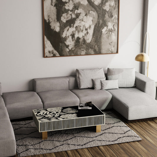 Bone Inlay Coffee Table
