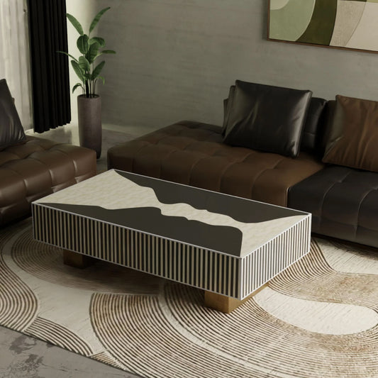 Bone Inlay Coffee Table