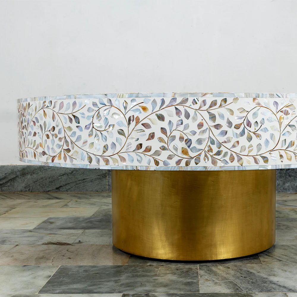mother of pearl table